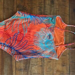 Vilebrequin Kids Swim One Piece - Orange and Blue